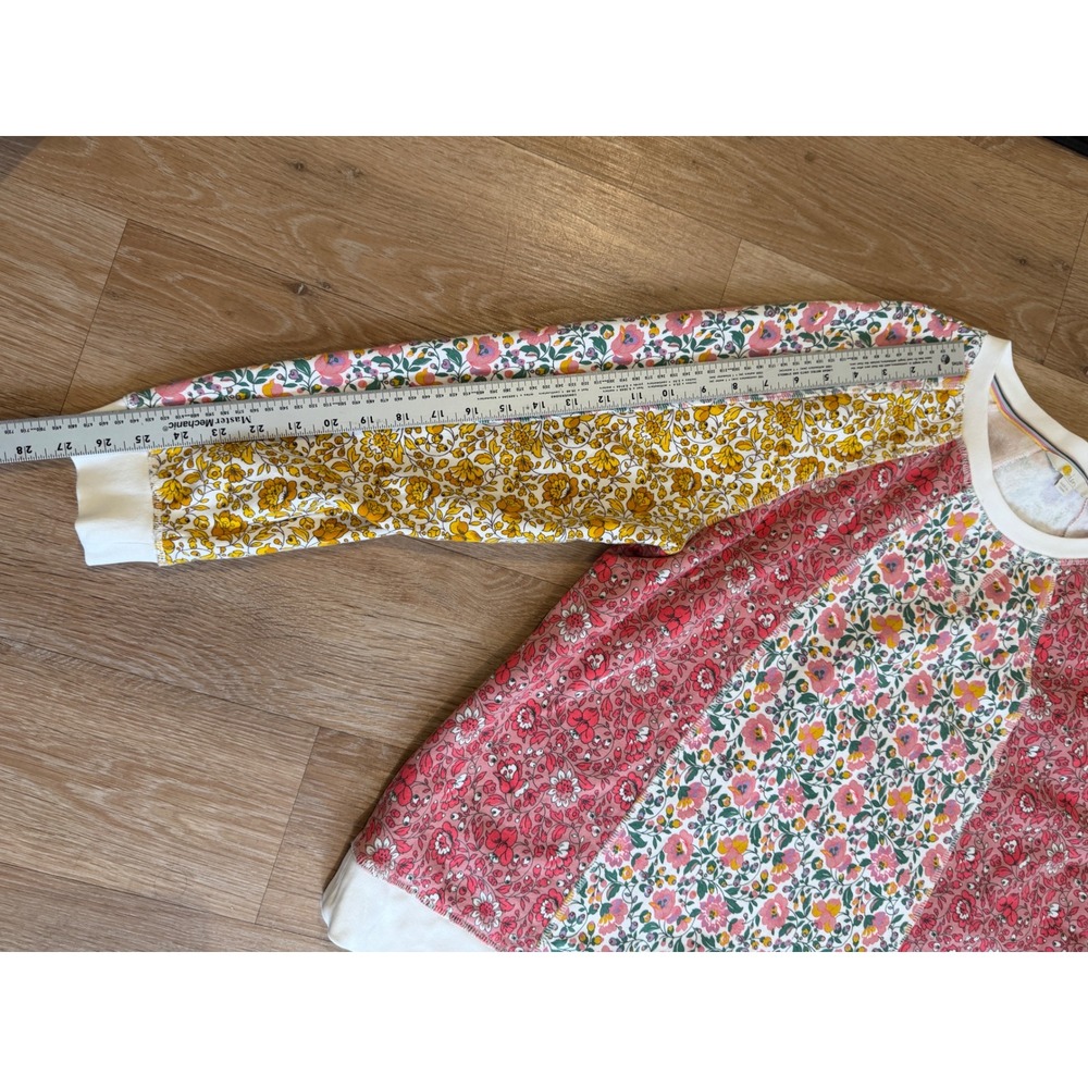 Boden XL Floral Patchwork Sweatshirt Cotton Crewneck Boho Cottagecore - Picture 9 of 14